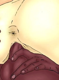 Two sledge-hammer interracial cartoon sex pic lovers doing stack of hay into both cunt holes